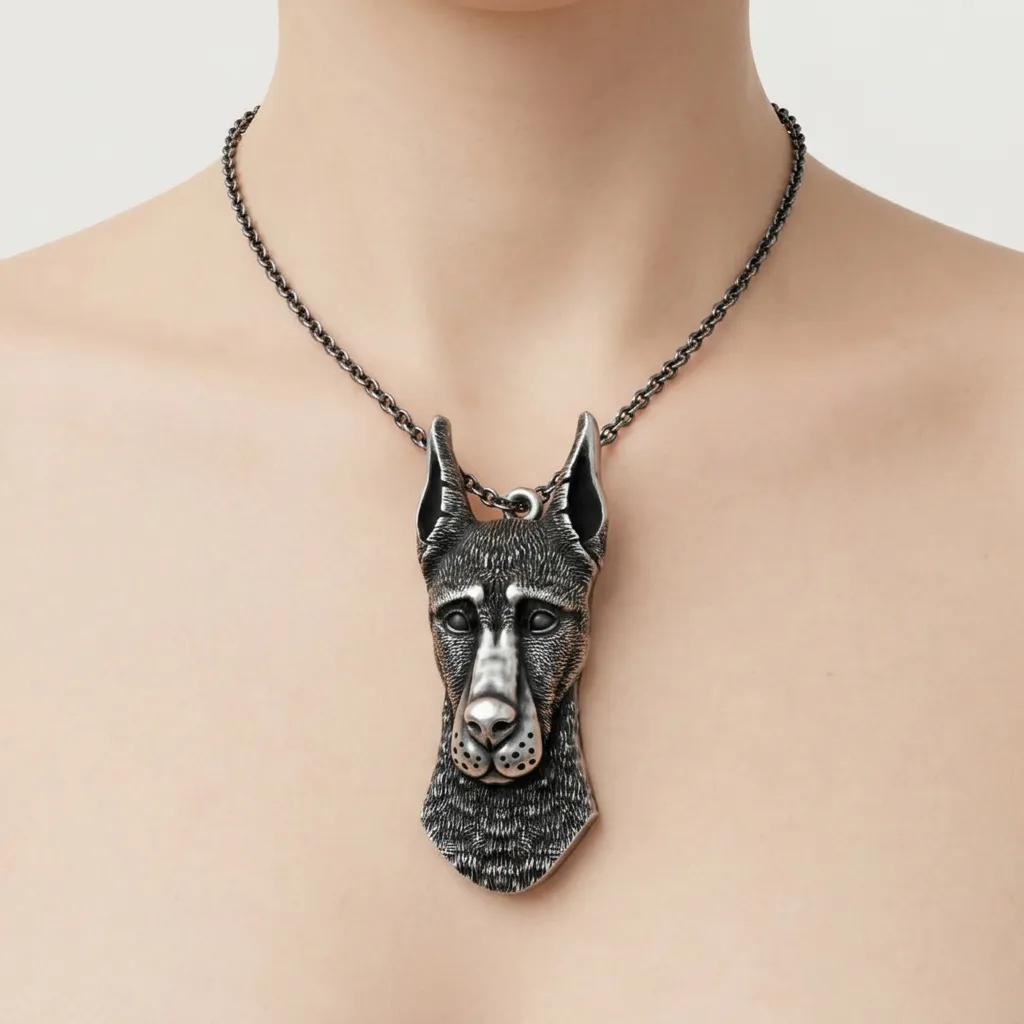 DOBERMAN PENDANT 3D Print Model .c4d .max .obj .3ds .fbx .stl .blend 