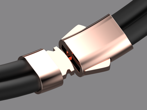 LOCK FOR VVV BRACELETS 3D 프린트 모델