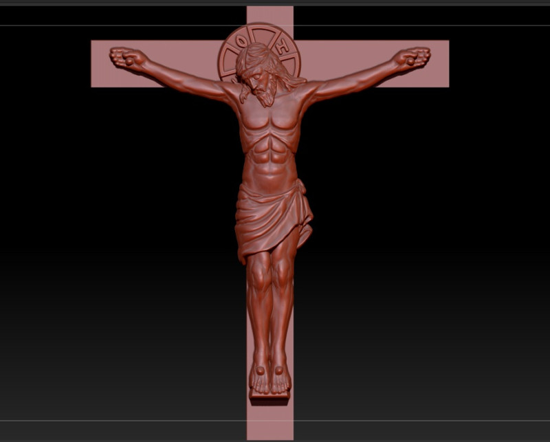 Crucifix 3D Print Model .c4d .max .obj .3ds .fbx .stl .blend 