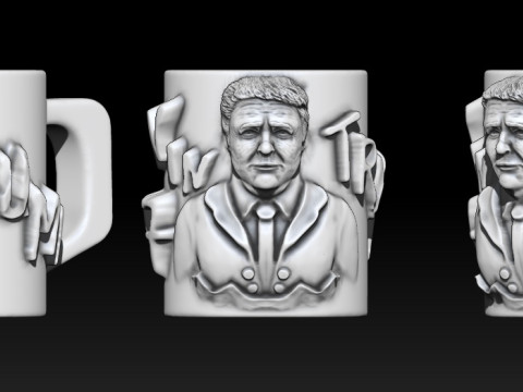 Trump mug 47 3D 프린트 모델