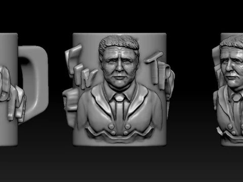 Trump mug 47 3D Print Model