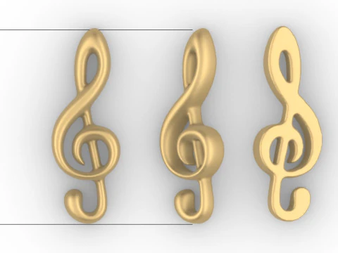 Klucz wiolinowy Model do druku 3D