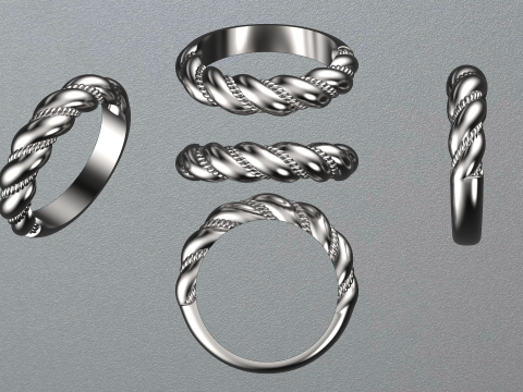 Pigtail ring Modello di stampa 3D
