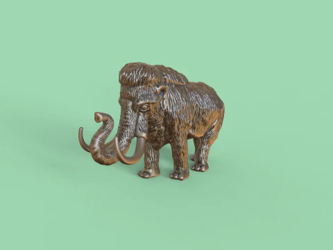 Mammoth 3D Print Model