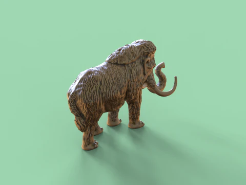 Mammoth 3D Print Model