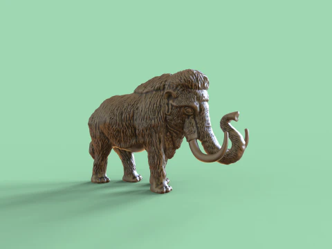 Mammoth 3D Print Model