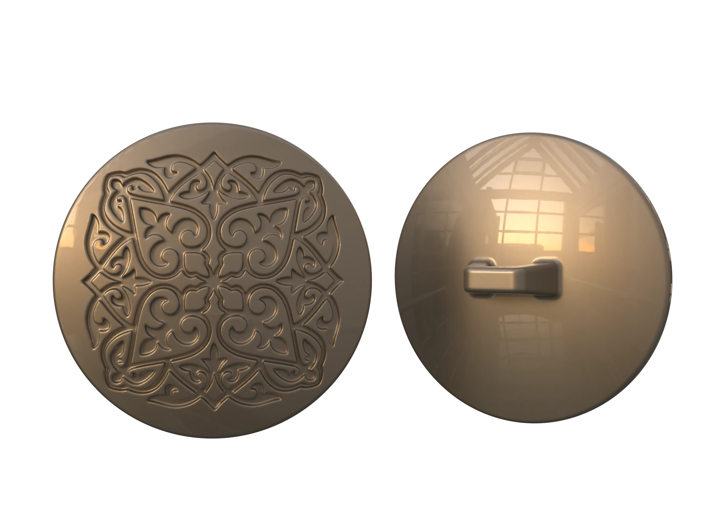 Button 1 3D Print Model .c4d .max .obj .3ds .fbx .stl .blend 