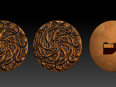 BUTTON CHAK 1 3Dプリントモデル