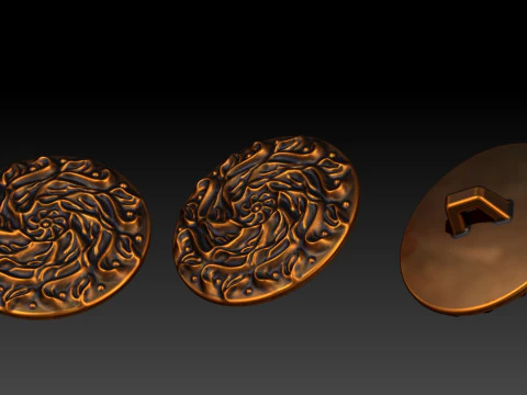 BUTTON CHAK 1 3D Print Model