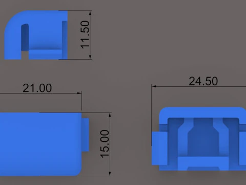 SERRATURA PARAURTI DEL PASSEGGINO Bugaboo Cameleon Modello di stampa 3D