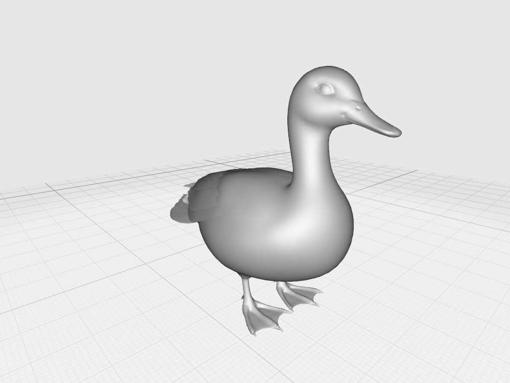 3d модель утки