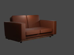 Leather sofa 3D Model