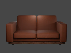 Leather sofa 3D Model