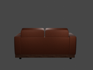 Leather sofa Modello 3D