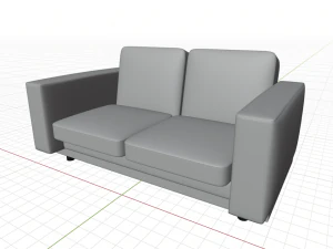 Leather sofa 3D Model