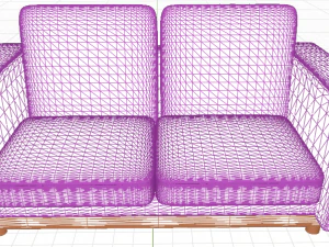 Leather sofa 3D Model