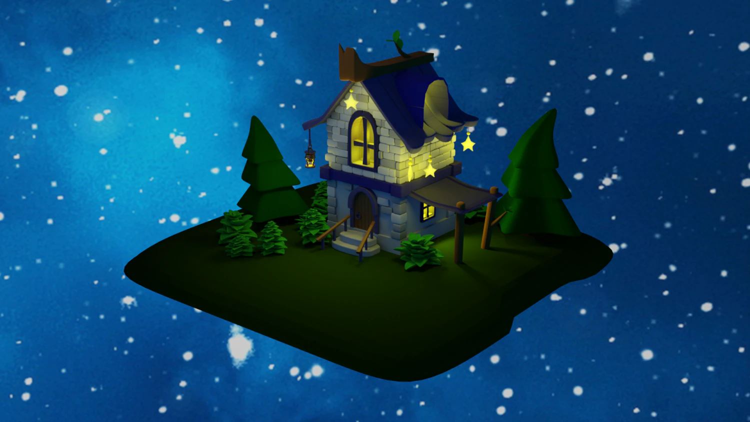 House 3D Model .c4d .max .obj .3ds .fbx .stl .blend 