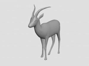 Gazelle Modèle 3D