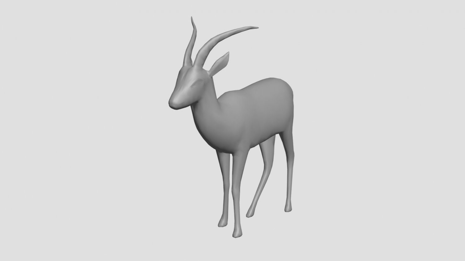 Газель 3д модель. 3d Gazelle.