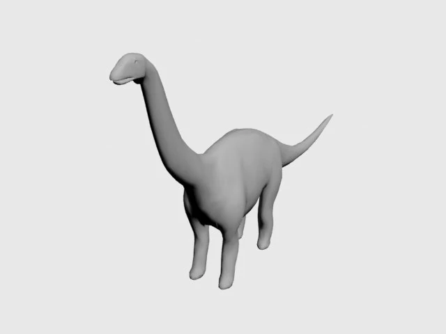 Dinosaur 3D Model .c4d .max .obj .3ds .fbx .stl .blend 