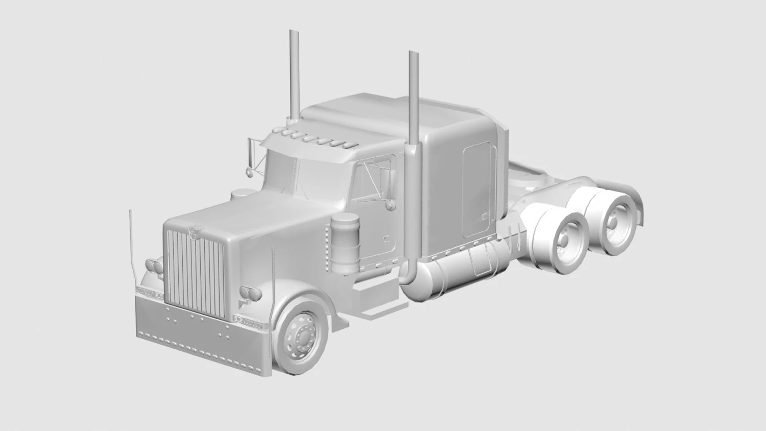 Optimus Prime Truck 3D Model .c4d .max .obj .3ds .fbx .stl .blend 