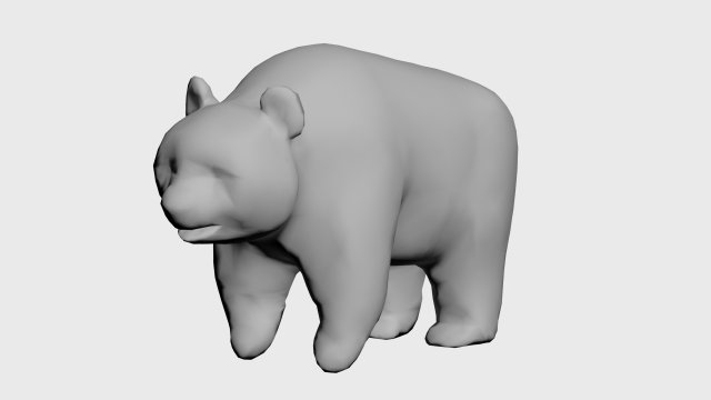 Bear Modelo 3D .c4d .max .obj .3ds .fbx .stl .blend 