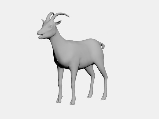 Goat Modelo 3D .c4d .max .obj .3ds .fbx .stl .blend 