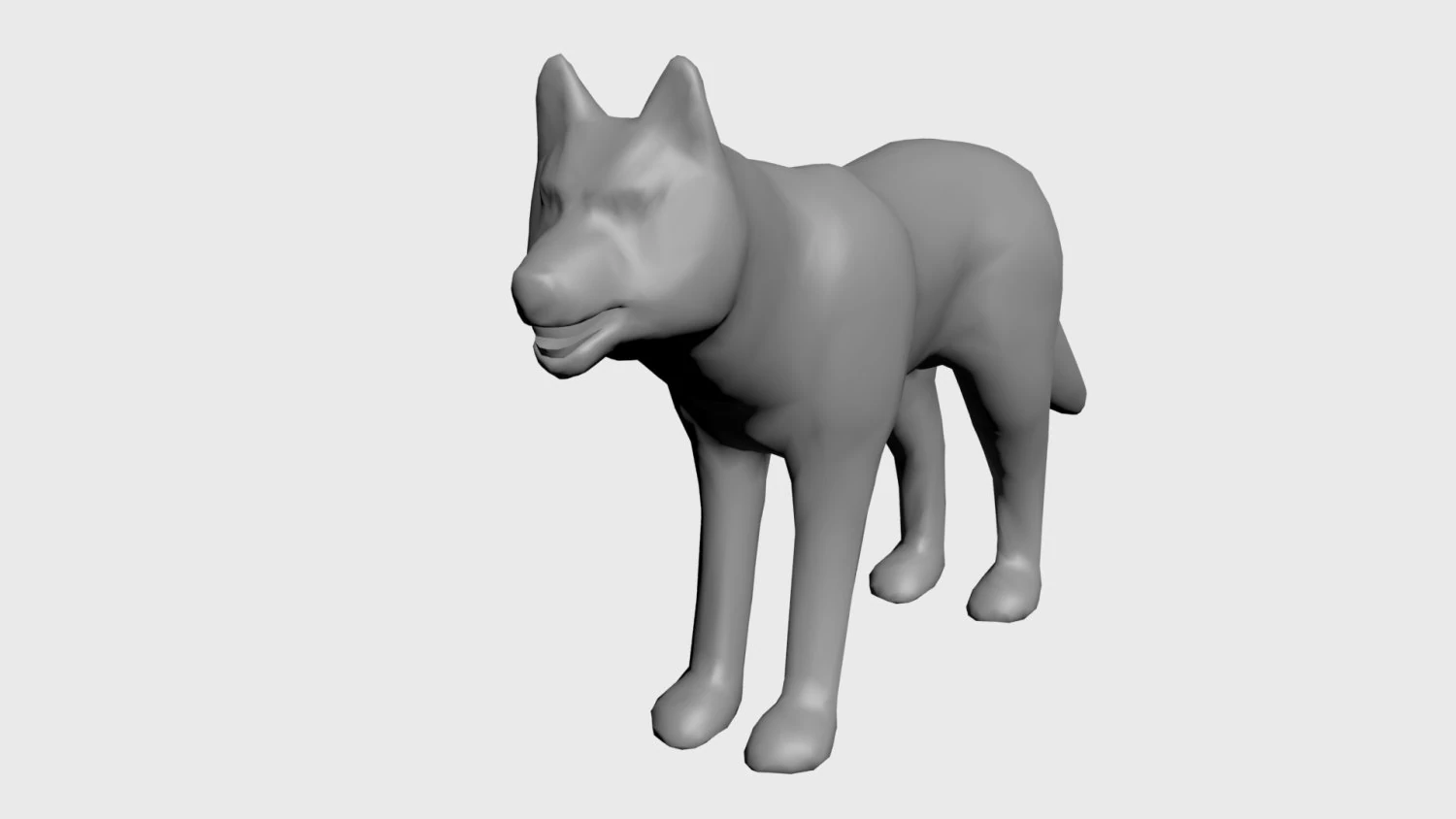 Wolf 3D Model .c4d .max .obj .3ds .fbx .stl .blend 