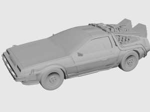 BACK TO THE FUTURE DMC DELOREAN Modelo 3D