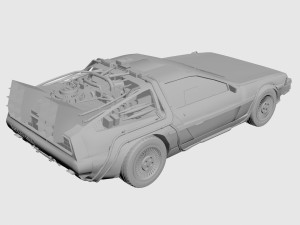 BACK TO THE FUTURE DMC DELOREAN Modèle 3D