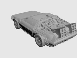 BACK TO THE FUTURE DMC DELOREAN Modèle 3D