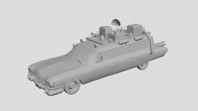 Ecto ghostbusters 3D Модель .c4d .max .obj .3ds .fbx .stl .blend 