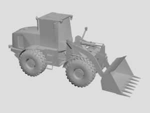 Backhoe loader 3Dモデル