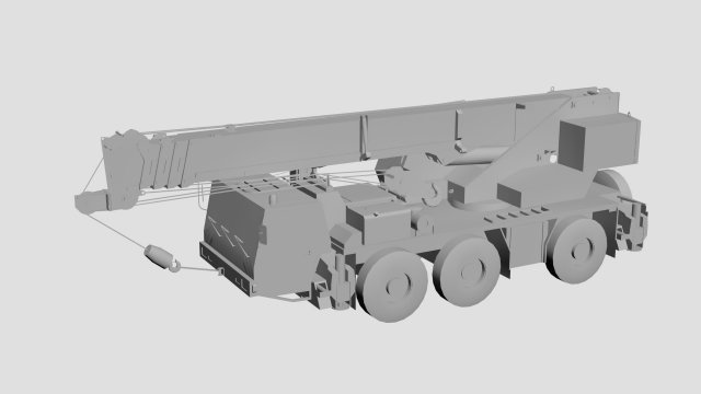 Crane kato Model 3D .c4d .max .obj .3ds .fbx .stl .blend 