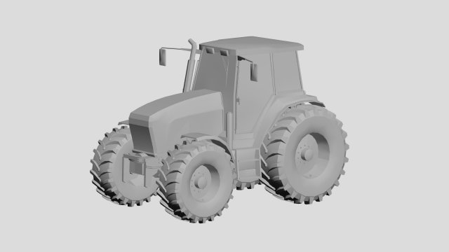 Tractor concept 3D Модель .c4d .max .obj .3ds .fbx .stl .blend 