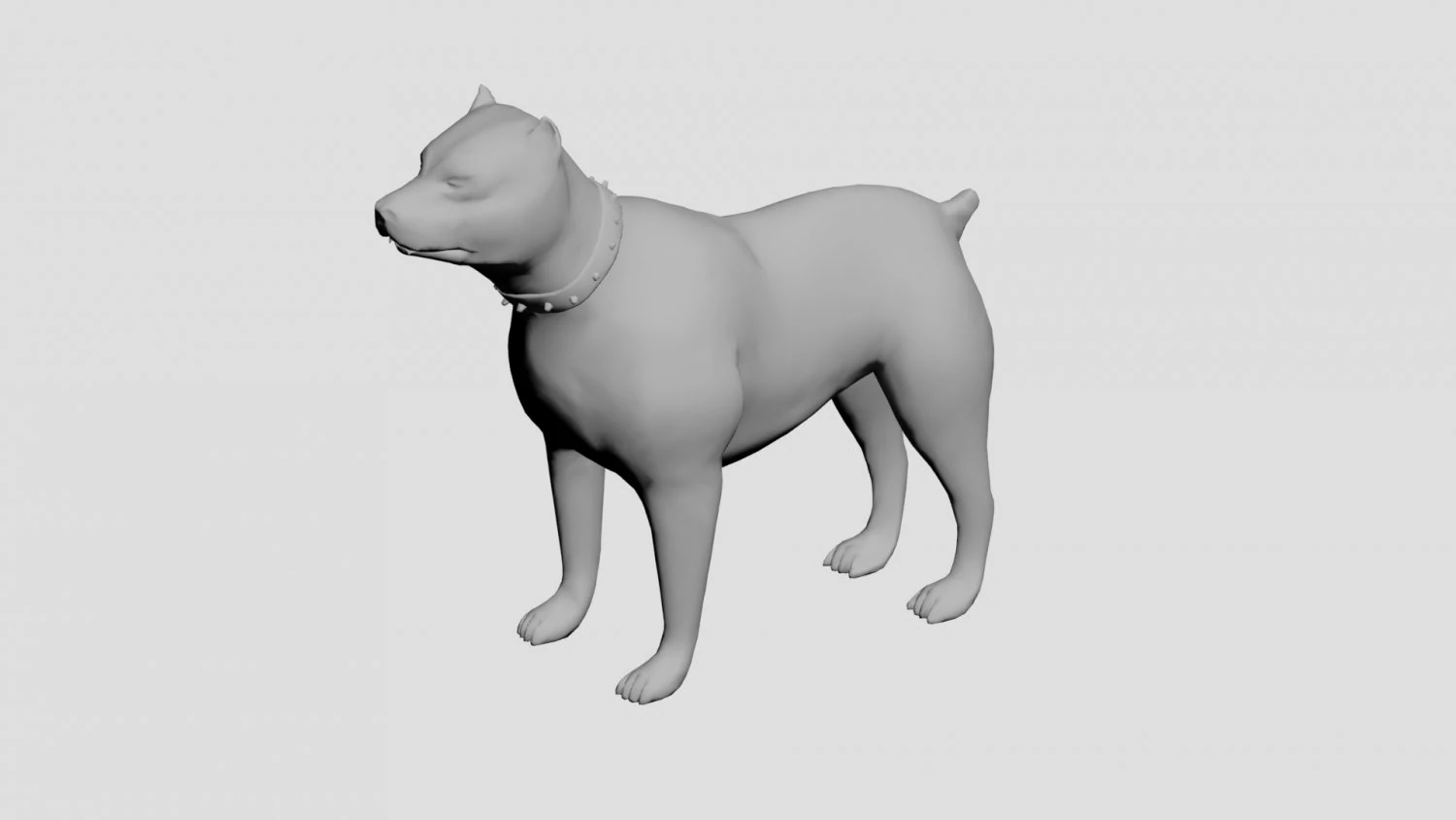 Dog concept 3D Model .c4d .max .obj .3ds .fbx .stl .blend