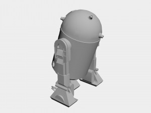 R2 d2 star wars Model 3D