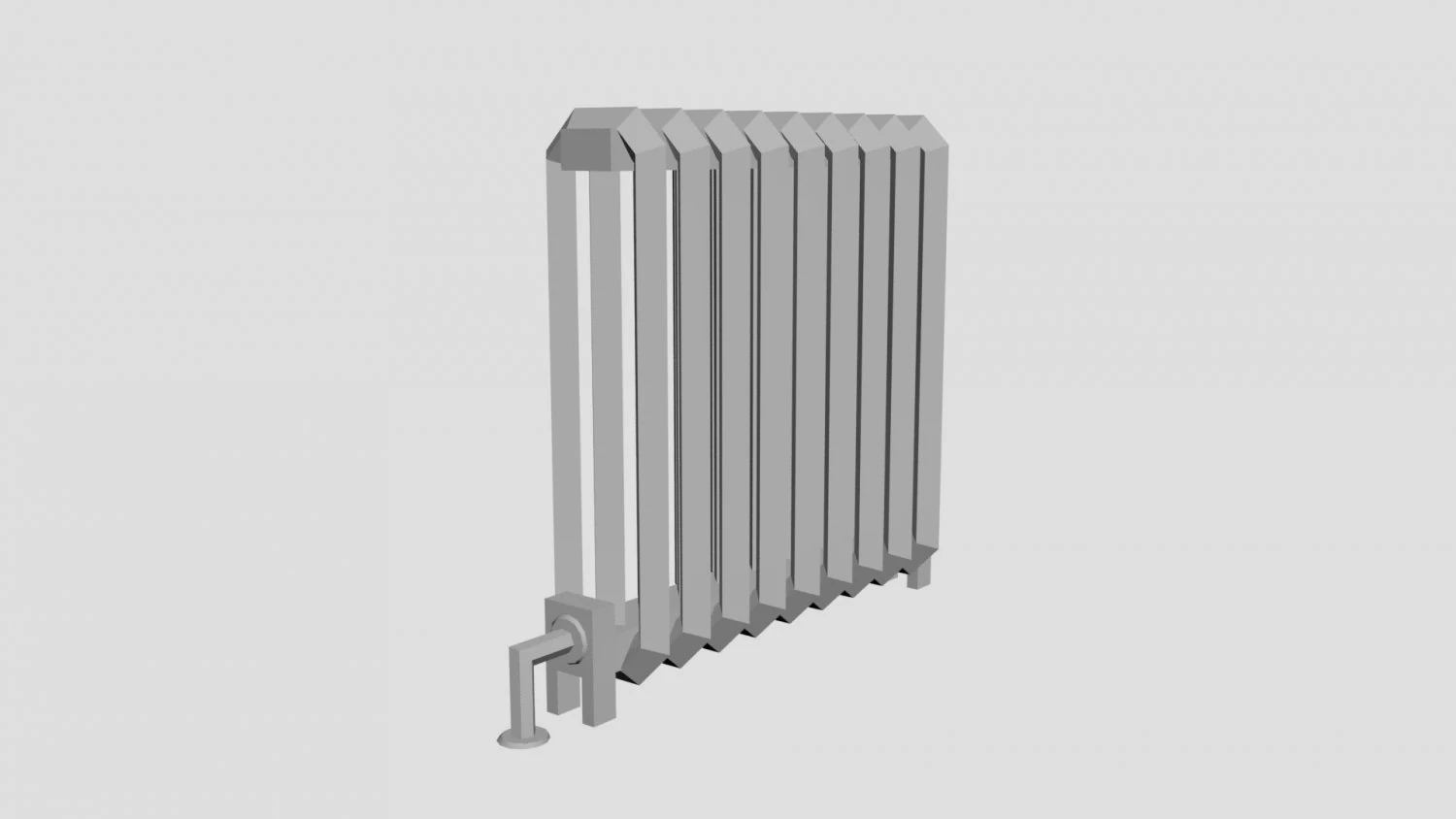 Radiator 3D Model .c4d .max .obj .3ds .fbx .stl .blend 