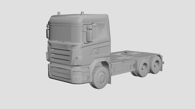 Концепція вантажівки 3D Модель .c4d .max .obj .3ds .fbx .stl .blend