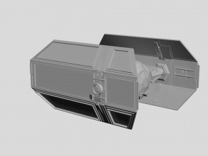 TIE Advanced x1 star wars 3D Model