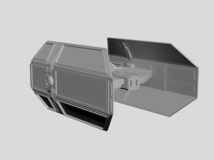 TIE Advanced x1 star wars 3D Model