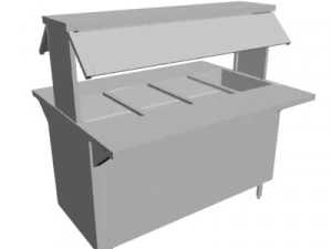 Balc&atilde;o de comida Modelo 3D