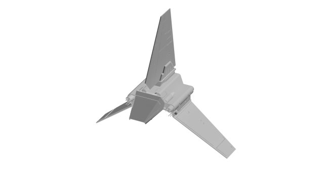 Starfighter concept 3D Model .c4d .max .obj .3ds .fbx .stl .blend 