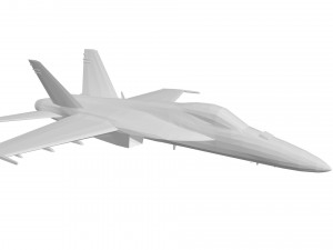 Military aircraft concept 3D 模型