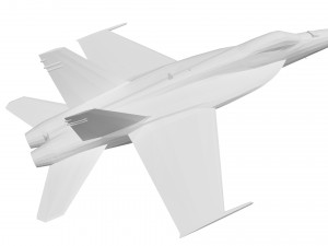 Military aircraft concept 3D 模型