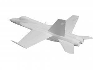 Military aircraft concept 3D 模型