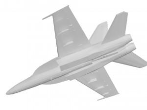Military aircraft concept 3D 模型