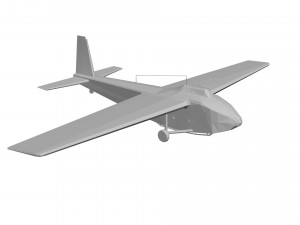 Old military aircraft concept 3D Model