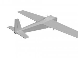 Old military aircraft concept 3D Model