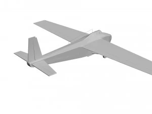 Old military aircraft concept 3D Model